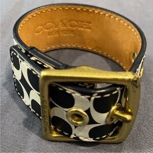 Coach belt bracelet